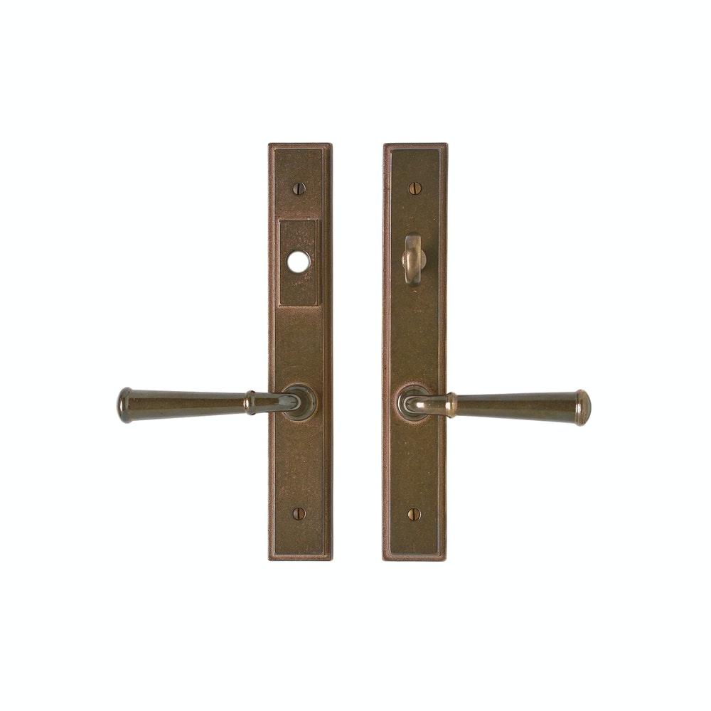Stepped 1 3/4" x 11" E339 Multi-Point Entry Trim with American Cylinder, Lever Low