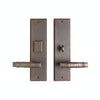 Entry Mortise Lock - Stepped Entry 3 1/2" X 13" E362-E363 Mortise Lock With 3 1/2" X 13" Interior Escutcheon