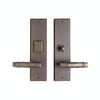 Entry Dead Bolt/Spring Latch - Stepped Entry 3 1/2" X 20" G320-E363 Dead Bolt/ Spring Latch With 3 1/2" X 13" Interior