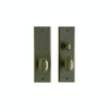 Entry Mortise Lock - Rectangular Entry 3" X 10" E423-E421 Mortise Lock With 3" X 10" Interior Escutcheon