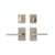 Patio Set - Rectangular 2 1/2" X 4 1/2" E414 Patio Dead Bolt/Spring Latch