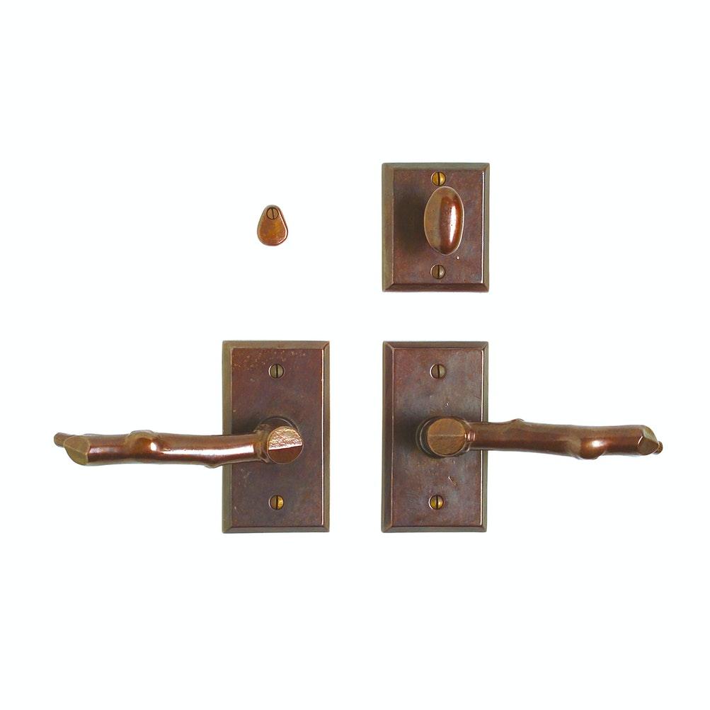 Passage Set - Rectangular 2 1/2" X 4 1/2" E414 Passage Spring Latch
