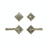 Patio Set - Diamond 3 9/16" X 3 9/16" E415 Patio Dead Bolt/Spring Latch