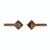 Passage Set - Diamond 3 9/16" X 3 9/16" E415 Passage Spring Latch