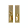 Entry Dead Bolt/Spring Latch - Rectangular Entry 3 1/2" X 13" E462-E463 Dead Bolt / Spring Latch With 3 1/2" X 13" Interior Escutcheon