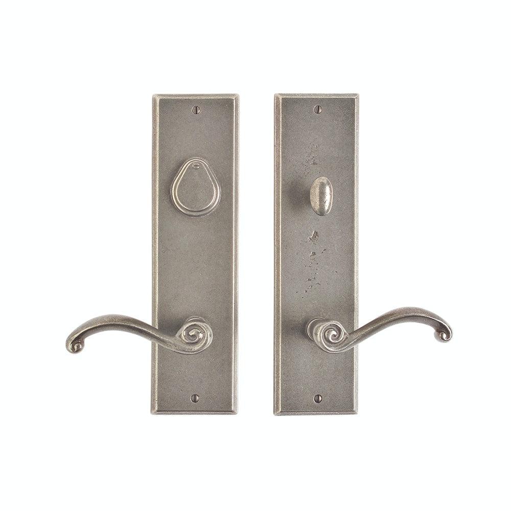 Entry Dead Bolt/Spring Latch - Rectangular Entry 3 1/2" X 13" E475-E463 Dead Bolt / Spring Latch With 3 1/2" X 13" Interior Escutcheon