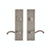 Entry Dead Bolt/Spring Latch - Rectangular Entry 3 1/2" X 13" E475-E463 Dead Bolt / Spring Latch With 3 1/2" X 13" Interior Escutcheon