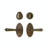Entry Dead Bolt/Spring Latch - Oval Entry 2 5/8" X 5 1/4" E501 Dead Bolt / Spring Latch