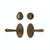 Entry Dead Bolt/Spring Latch - Oval Entry 2 5/8" X 5 1/4" E501 Dead Bolt / Spring Latch