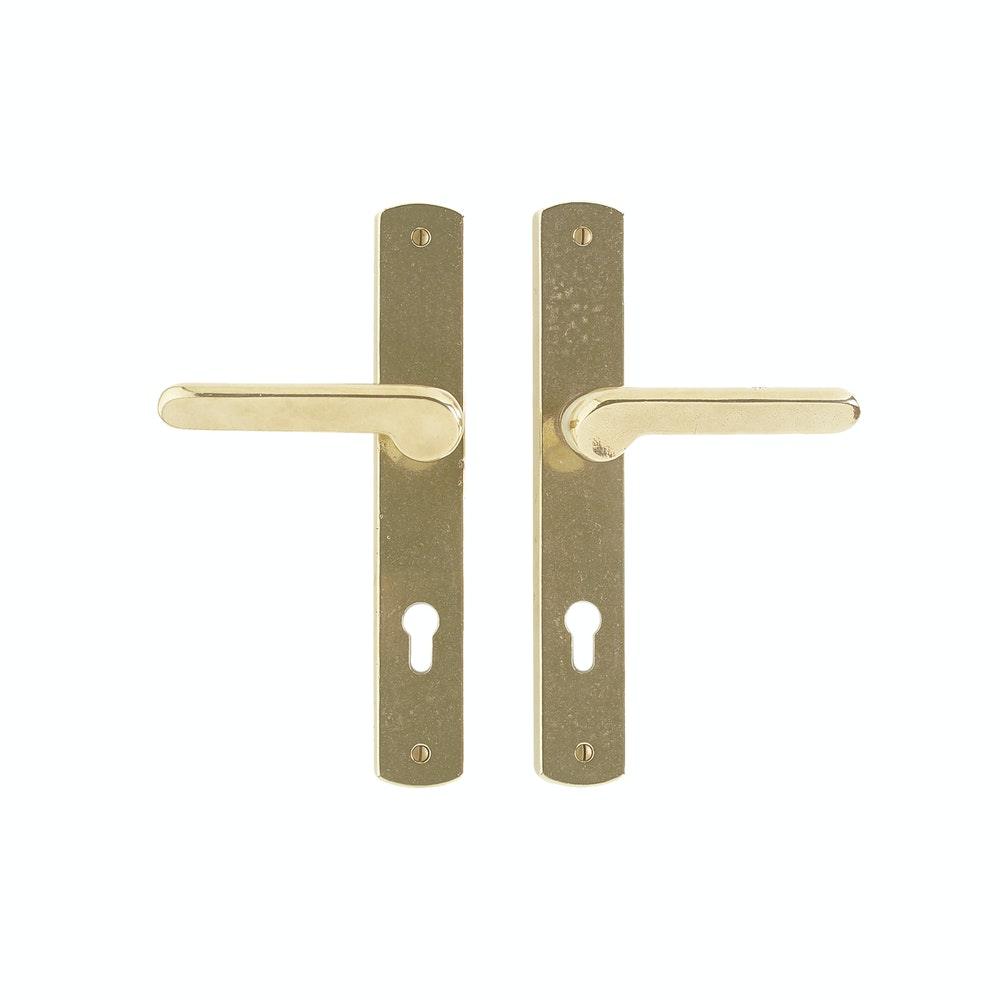 Multipoint Entry - Curved 1 3/4" X 11" E532 Multi-Point Entry Trim With Profile Cylinder, Lever High