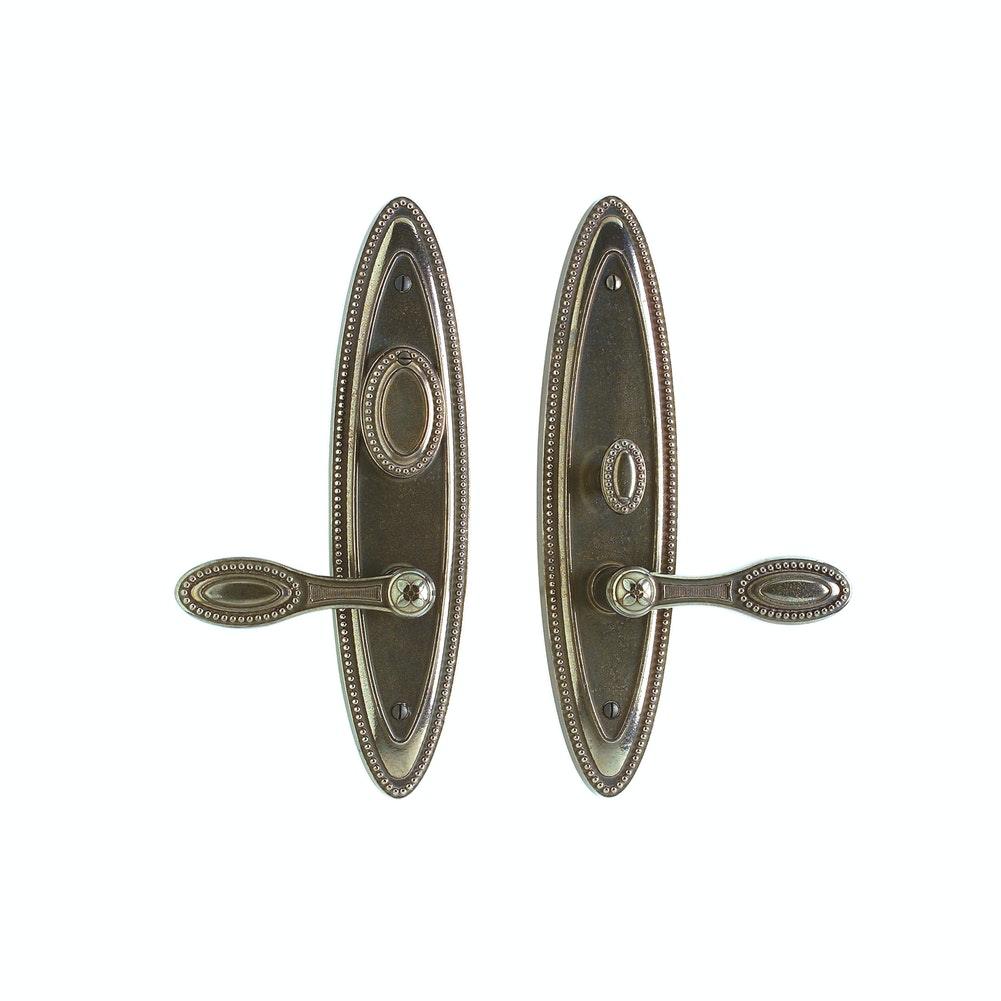 Entry Mortise Lock - Maddox Entry 3" X 12 1/2" E581-E582 Mortise Lock With 3" X 12 1/2" Interior Escutcheon