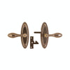 Gate Sets - Maddox Gate Latch Passage With E588 - 2 3/8" X 7 1/2"
