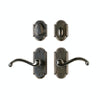 Patio Set - Arched 2 1/2" X 5 1/2" E701 Patio Dead Bolt/Spring Latch