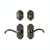 Patio Set - Arched 2 1/2" X 5 1/2" E701 Patio Dead Bolt/Spring Latch