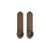 Passage Set - Arched 2 1/2" X 11" E704 Passage Mortise Lock