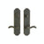 Entry Dead Bolt/Spring Latch - Arched Entry 3" X 13" E735-E728 Dead Bolt / Spring Latch With 3" X 13" Interior Escutcheon