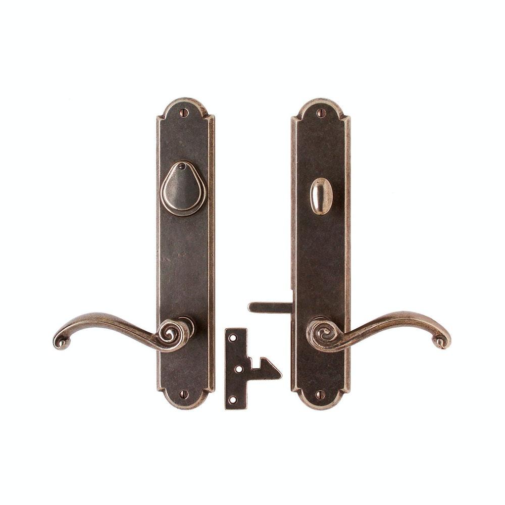 Arched Gate Deadbolt Latch with E738-E737 - 2 1/2" x 13"