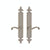 Passage Set - Fleur De Lis 2" X 15" E820 Passage Mortise Lock