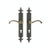 Multipoint Entry - Fleur De Lis 2" X 15" E825 Multi-Point Entry Trim With Profile Cylinder, Lever High
