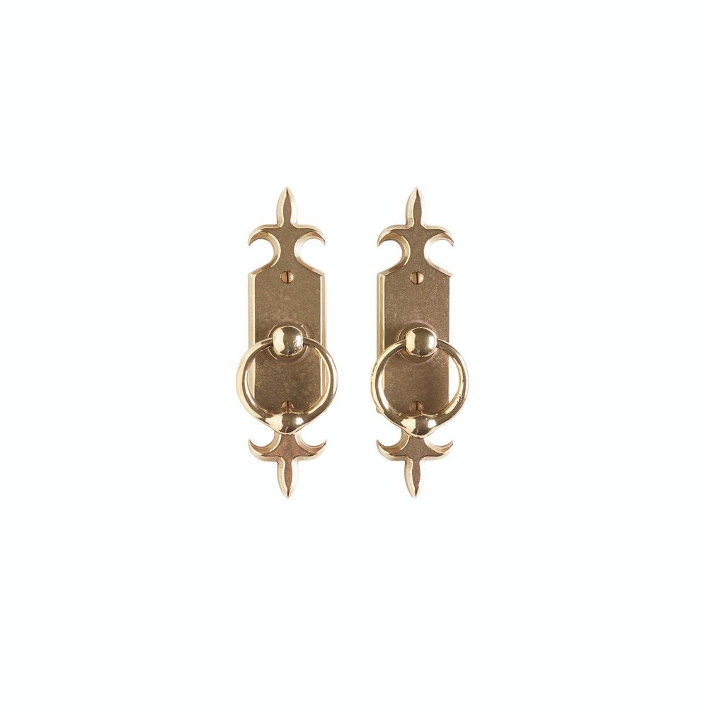 Passage Set - Fleur De Lis 2" X 8" E828 Passage Spring Latch