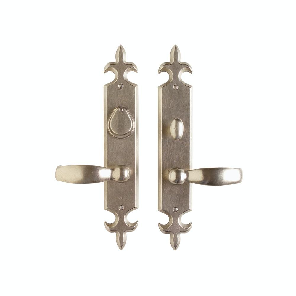 Patio Set - Fleur De Lis 2 1/2" X 15" E841 Patio Dead Bolt/Spring Latch