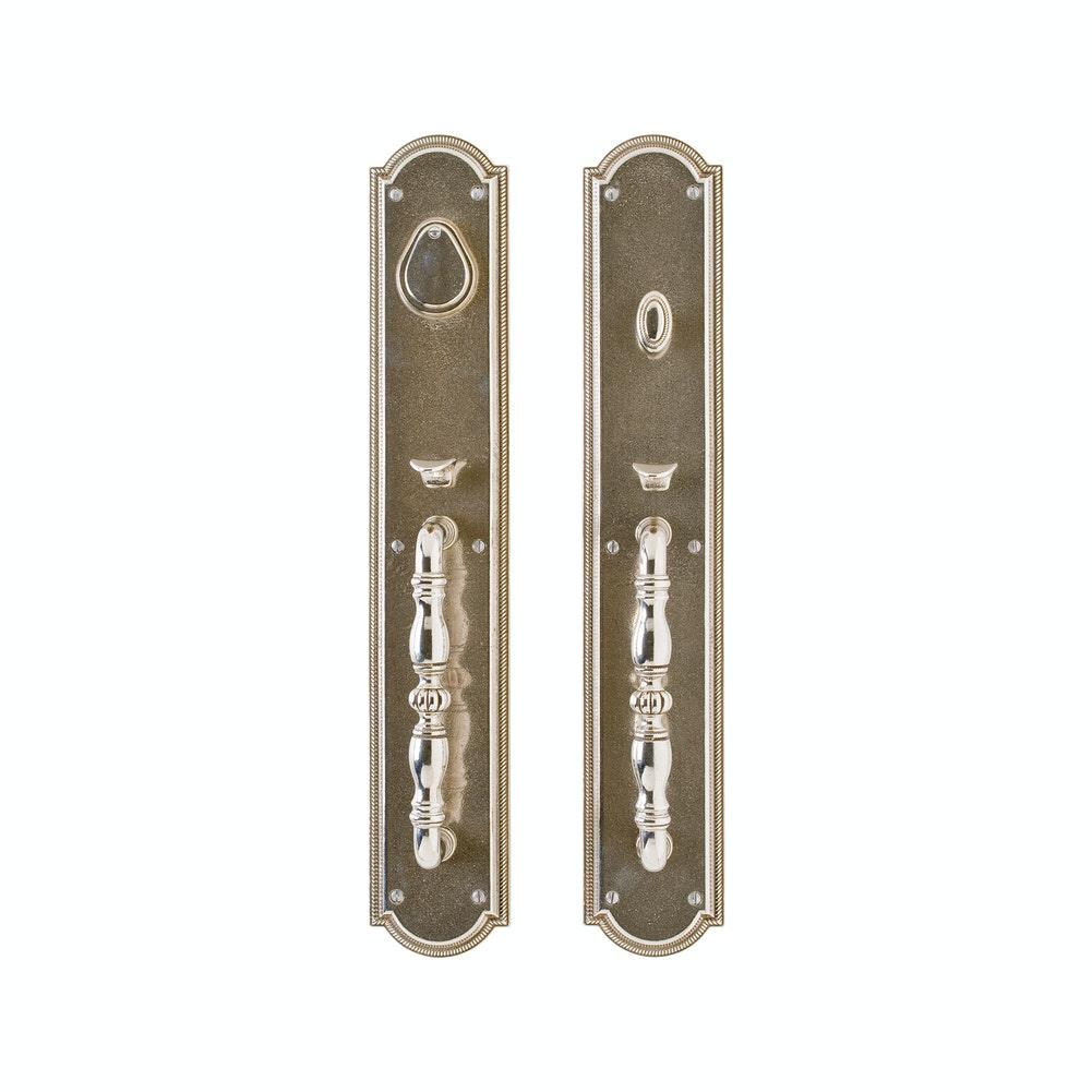 Entry Mortise Lock - Ellis Entry 3 1/2" X 20" G033-G031 Mortise Lock With 3 1/2" X 20" Interior Escutcheon