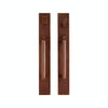 Entry Mortise Lock - Designer Entry 3 1/2" X 24" G135-G136 Mortise Lock With 3 1/2" X 24" Interior Escutcheon
