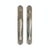 Entry Dead Bolt/Spring Latch - Arched Entry 3 1/2" X 26" G781-E737 Dead Bolt/ Spring Latch With 2 1/2" X 13" Interior