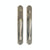 Entry Dead Bolt/Spring Latch - Arched Entry 3 1/2" X 26" G781-G782 Dead Bolt / Spring Latch With 3 1/2" X 26" Interior Escutcheon