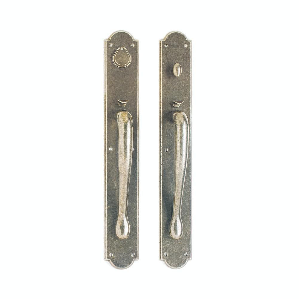 Entry Dead Bolt/Spring Latch - Arched Entry 3 1/2" X 26" G781-E728 Dead Bolt/ Spring Latch With 3" X 13" Interior