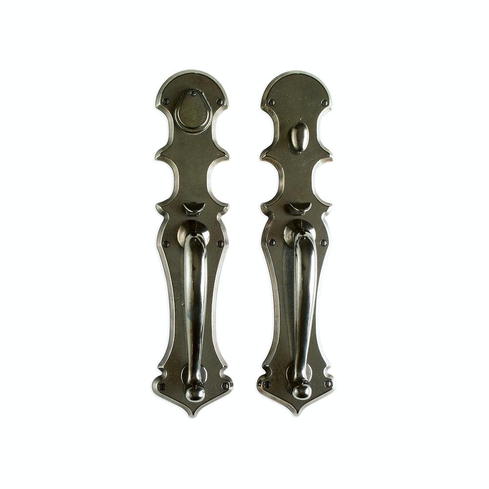 Entry Mortise Lock - Briggs Entry 4 3/16" X 18" G801-G802 Mortise Lock With 4 3/16" X 18" Interior Escutcheon