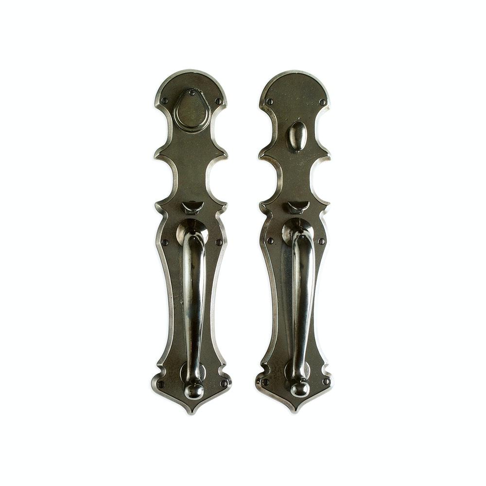 Entry Dead Bolt/Spring Latch - Briggs Entry 4 3/16" X 18" G801-G802 Dead Bolt / Spring Latch With 4 3/16" X 18" Interior Escutcheon