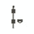 Door Hardware - 12" Surface Bolt, 2 Brackets MB14 Surface Bolts, 2 5/16" Briggs Mounting Brackets And 1" Bolt