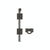 Door Hardware - 8" Surface Bolt, 2 Brackets MB14 Surface Bolts, 2 5/16" Briggs Mounting Brackets And 1" Bolt
