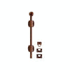 Door Hardware - 8" Surface Bolt, 2 Brackets MB9 Surface Bolt, Oval Mounting Brackets And 5/8" Bolt