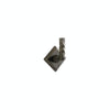 RH2 Twist Robe Hook  w/ E415 Diamond Escutcheon 3 9/16" x 3 9/16"
