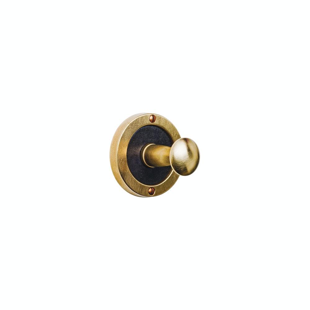 Home Accessories - RH5 Peg Robe Hook W/E504 Curved Escutcheon - 2 1/2 X 4 1/2"