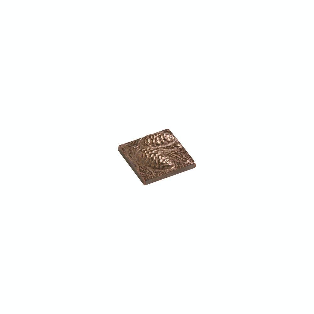 Bronze Tile - TT217 - 2" X 2" Pinecone Tile
