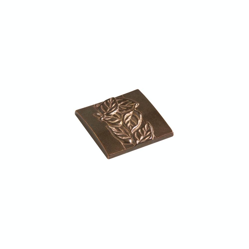 Bronze Tile - TT220 - 4" X 4" Aspen Leaf Tile