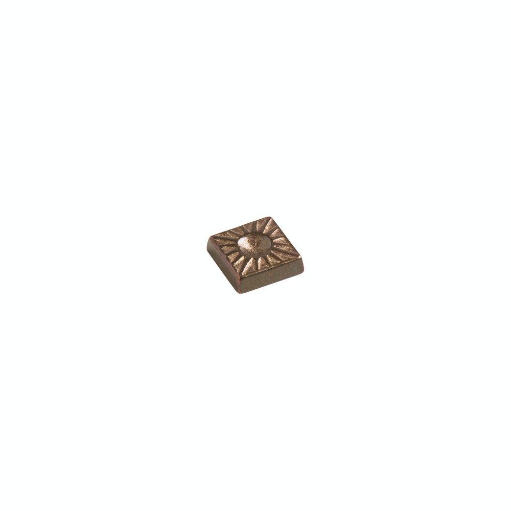 Bronze Tile - TT247 - 1" X 1" Sunburst Tile