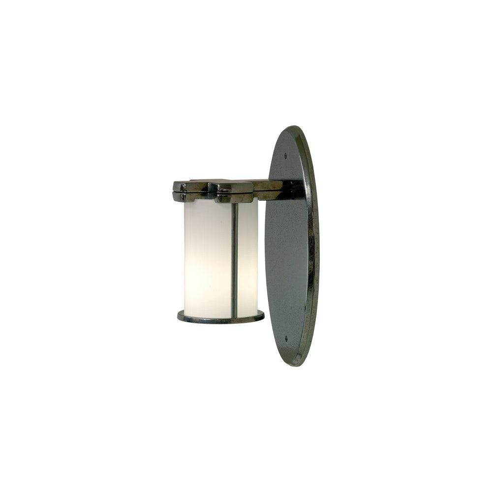 Light Fixtures - WS415 Truss-Ring Sconce - Round Glass With E560 - 6 1/2" X 13" Oval Escutcheon
