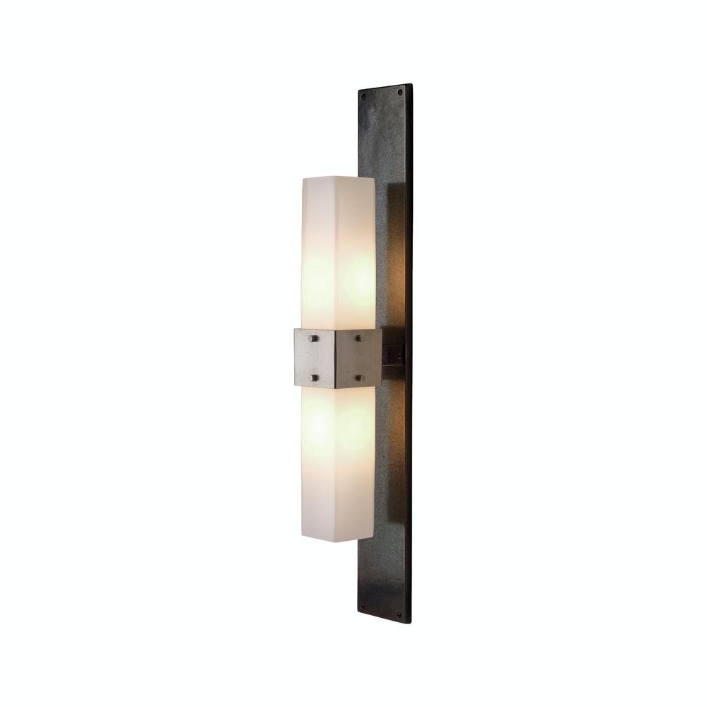 Light Fixtures - WS423 Double Charlie Sconce With E419 - 6 1/2" Round Escutcheon