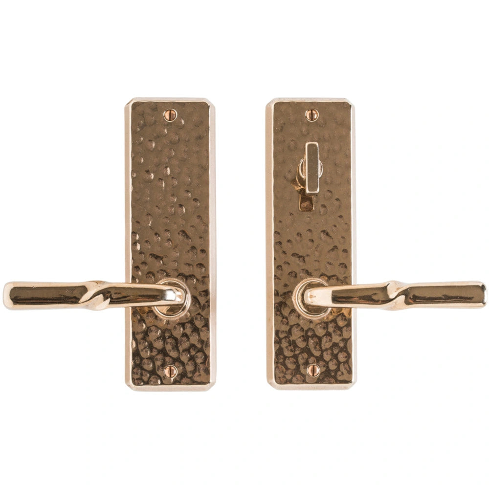 Hammered 2 1/2" x 8" E30406 Patio Dead Bolt/Spring Latch