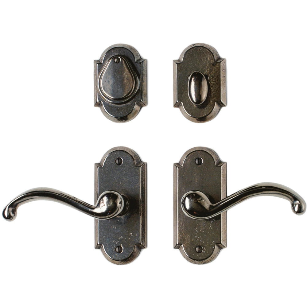 Arched 2 1/2" x 5 1/2" E701 Patio Dead Bolt/Spring Latch