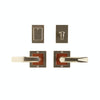 Designer Entry 3" x 3" E103 Dead Bolt / Spring Latch - Discount Rocky Mountain Hardware