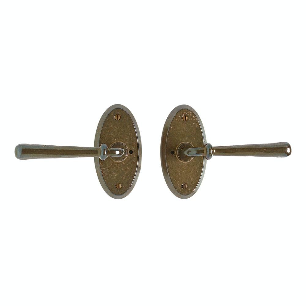 Oval 2 5/8" x 5 1/4" E501 Privacy Spring Latch - Discount Rocky Mountain Hardware