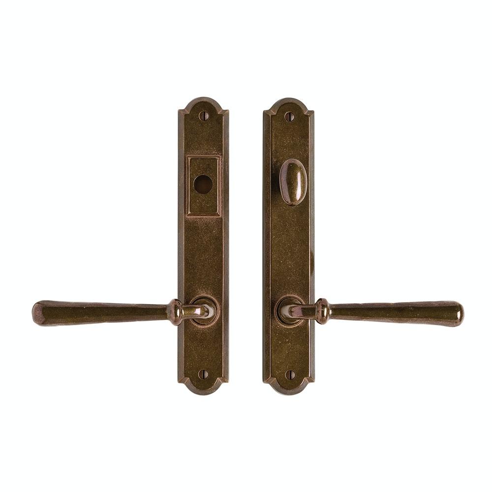 Arched 1 3/4" x 10" E775 Multi-Point Entry Trim with American Cylinder, Lever Low - {{ show.name }}