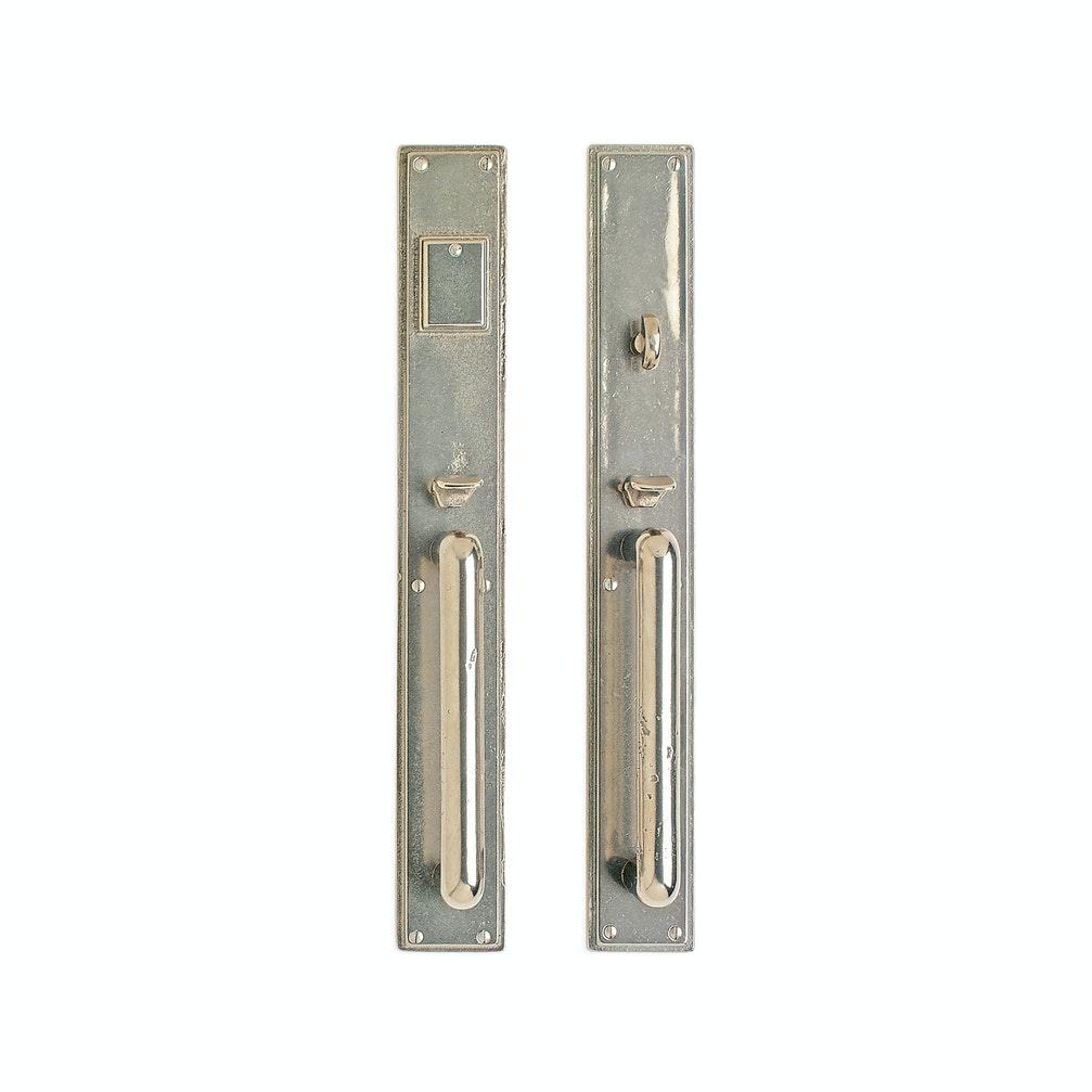 Stepped Entry 2 3/4" x 20" G301-G302 Dead Bolt / Spring Latch with 2 3/4" x 20" Interior Escutcheon - Discount Rocky Mountain Hardware
