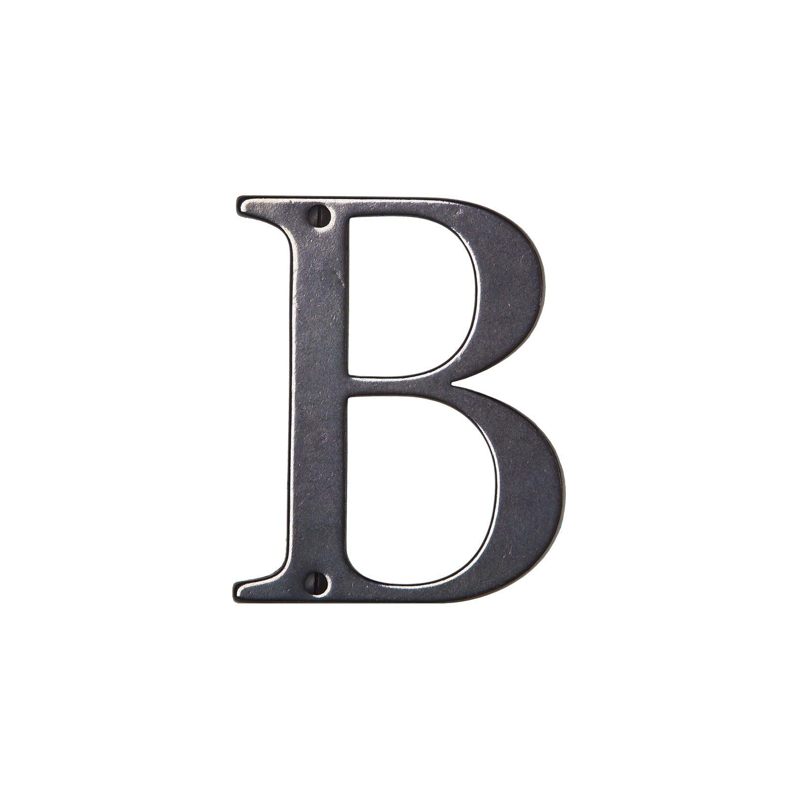 L400B - 4" House Letter “B" - Discount Rocky Mountain Hardware