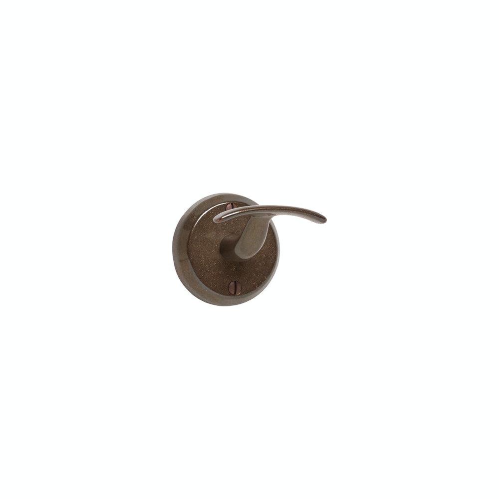 RH4 Whale Tail Robe Hook w/IP716 Arched Escutcheon 2 1/2" x 3 3/4" - Discount Rocky Mountain Hardware